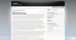 Desktop Screenshot of infosine.wordpress.com