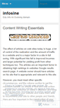 Mobile Screenshot of infosine.wordpress.com