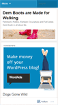 Mobile Screenshot of dembootsaremadeforwalking.wordpress.com