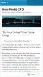 Mobile Screenshot of nonprofitcfo.wordpress.com