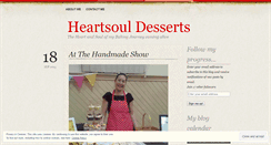 Desktop Screenshot of heartsouldesserts.wordpress.com
