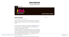 Desktop Screenshot of internabroad.wordpress.com