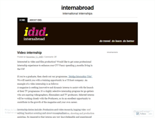 Tablet Screenshot of internabroad.wordpress.com