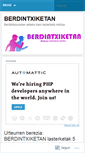Mobile Screenshot of berdintxiketan.wordpress.com