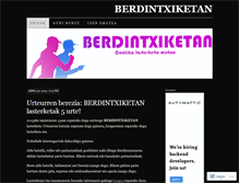 Tablet Screenshot of berdintxiketan.wordpress.com