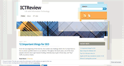 Desktop Screenshot of ictreview.wordpress.com