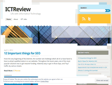 Tablet Screenshot of ictreview.wordpress.com