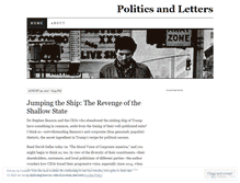 Tablet Screenshot of politicsandletters.wordpress.com