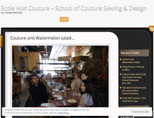 Tablet Screenshot of ecoleholtcouture.wordpress.com