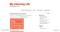 Desktop Screenshot of myinterninglife.wordpress.com