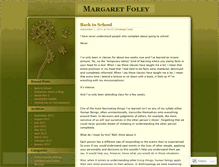 Tablet Screenshot of foleydmargaret.wordpress.com