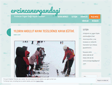 Tablet Screenshot of erzincanergandagi.wordpress.com