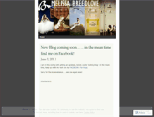 Tablet Screenshot of melissabreedlove.wordpress.com