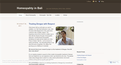 Desktop Screenshot of homeopathyinbali.wordpress.com