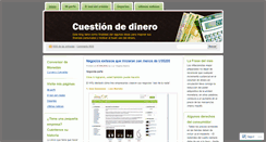 Desktop Screenshot of cuestiondedinero.wordpress.com