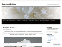 Tablet Screenshot of beautifulbeautifulbrides.wordpress.com