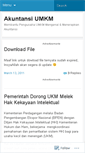 Mobile Screenshot of akuntansiumkm.wordpress.com