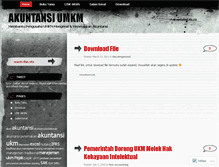 Tablet Screenshot of akuntansiumkm.wordpress.com