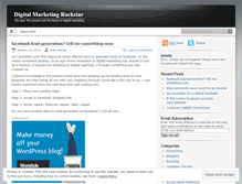 Tablet Screenshot of digitalmarketingrockstar.wordpress.com