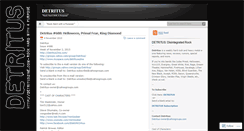 Desktop Screenshot of detritusezine.wordpress.com