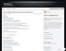 Tablet Screenshot of detritusezine.wordpress.com
