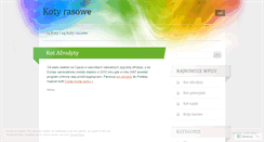 Desktop Screenshot of kotyrasowe.wordpress.com