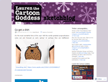 Tablet Screenshot of cartoongoddess.wordpress.com