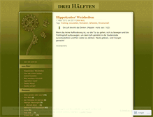 Tablet Screenshot of dreihaelften.wordpress.com