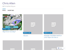 Tablet Screenshot of chrisallenchallenge.wordpress.com