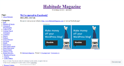 Desktop Screenshot of habitudemagazine.wordpress.com