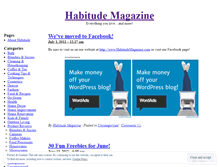 Tablet Screenshot of habitudemagazine.wordpress.com