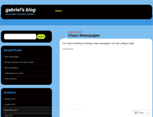 Tablet Screenshot of gabrielkovach.wordpress.com