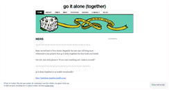 Desktop Screenshot of goitalonetogether.wordpress.com