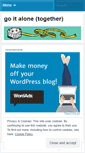 Mobile Screenshot of goitalonetogether.wordpress.com