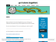 Tablet Screenshot of goitalonetogether.wordpress.com