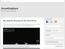 Tablet Screenshot of iknowthatplace.wordpress.com