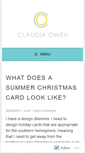 Mobile Screenshot of claudiaowen.wordpress.com