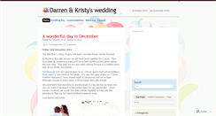 Desktop Screenshot of darrenkristy2011.wordpress.com
