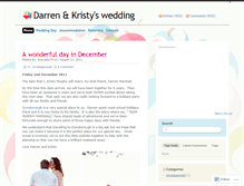 Tablet Screenshot of darrenkristy2011.wordpress.com