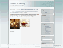 Tablet Screenshot of hostessinahurry.wordpress.com