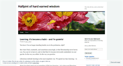 Desktop Screenshot of halfpintofwisdom.wordpress.com