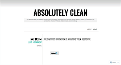 Desktop Screenshot of absolutelycleanservice.wordpress.com