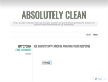 Tablet Screenshot of absolutelycleanservice.wordpress.com