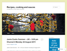 Tablet Screenshot of cookingsauce.wordpress.com