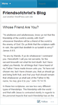 Mobile Screenshot of friendsofchrist.wordpress.com