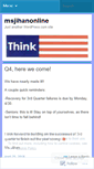 Mobile Screenshot of msjihanonline.wordpress.com