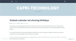 Desktop Screenshot of capritechnology.wordpress.com