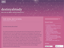 Tablet Screenshot of destinyalready.wordpress.com