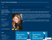 Tablet Screenshot of denisesdailyblogging.wordpress.com