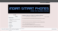 Desktop Screenshot of indiansmartphones.wordpress.com